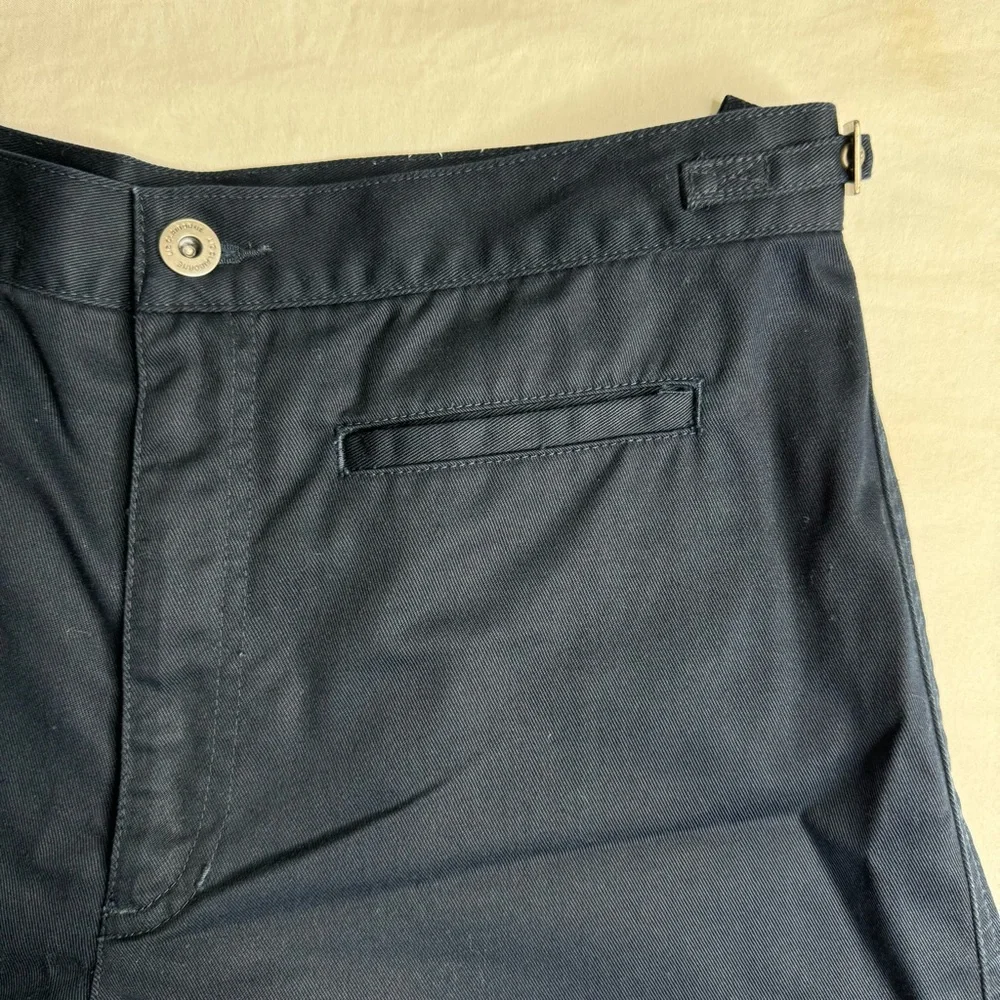Liz Claiborne Navy Blue High‎ Waisted 5 Inch Inseam Shorts Womens Size 12